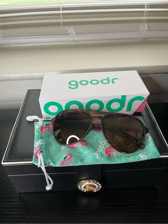 goodr Accessories - Goodr Mach G “Amelia Earhart Ghosted Me” Women's Brown Polarized Sunglasses